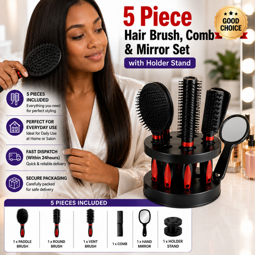 Piece hair brush comb - hair, brush,