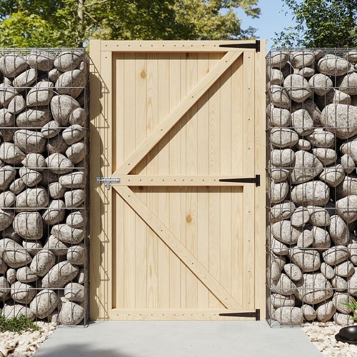Outdoor wooden fence - wooden, gates