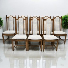 8 Ercol Dining Chairs Golden