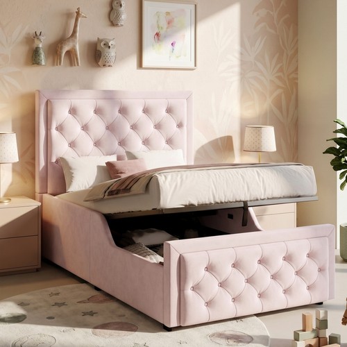 3ft single ottoman bed sleigh - 3ft,