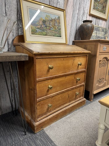 Vintage pine bureau - vintage,