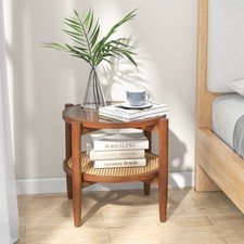 2 Pcs Round Side End Table PE