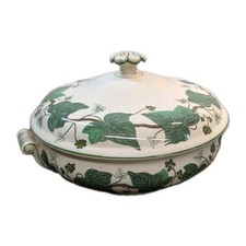 Wedgwood Napoleon Ivy Green Edge - Lugged Handled Lidded Vegetable Tureen T2