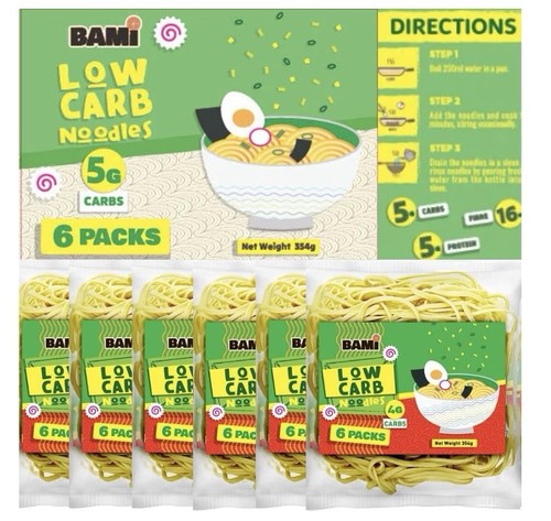 Low carb keto ramen - low, noodles