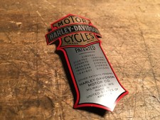 HARLEY® SPRINGER FORK PATENT EMBLEM LOGO PATENT SIGN PANHEAD® STICKER