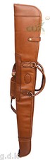 53" TANNED GUARDIAN, LEATHER SHOTGUN SLIP, ZIP,LEATHER GUN CASE, 30"-34" Barrel