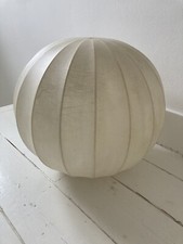 Vintage Cocoon Globe Pendant Ceiling Light Shade. Castiglioni? Goldkant?