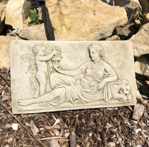 Roman lady stone plaque - roman,