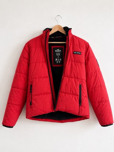 Hollister men red hooded - men’s,
