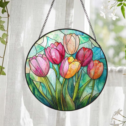 Tulip stained glass - tulip,