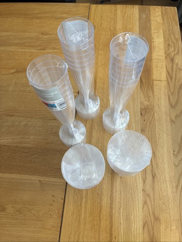 Plastic champaign flutes - plastic,