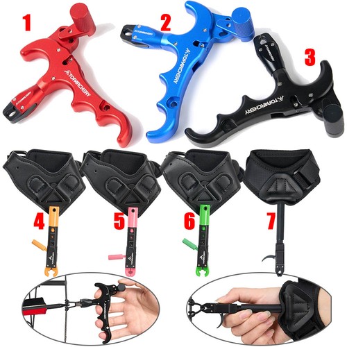 Compound bow release - release, aids