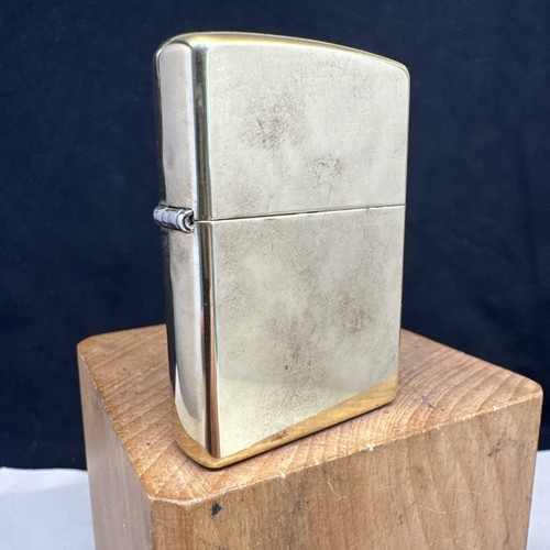 Zippo 1999 solid brass petrol - brass,