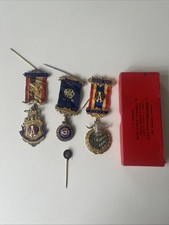 Sterling Silver Jewels / Medals Inc Masonic RAOB Britcom Kenya Over 100g
