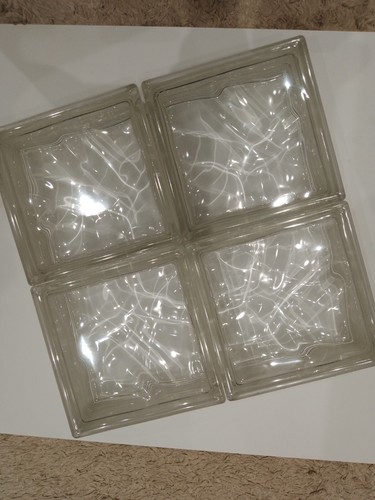 Clear wavy glass - wavy, 19x19x8