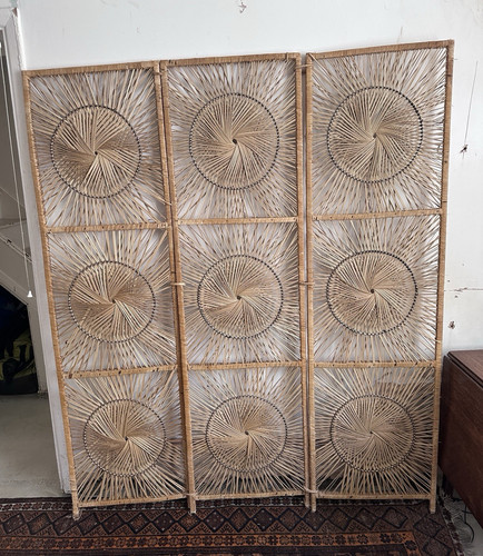 Vintage sunburst rattan - vintage,