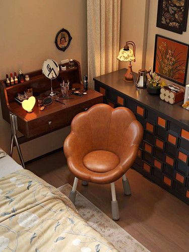 Brown upholstered accent chair - brown,
