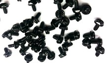 10x BLACK COMPUTER PC CASE, MOTHERBOARD MOUNTING, HARD DRIVE SCREWS 6/32