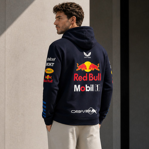 Red bull hoodie mens - bull, large