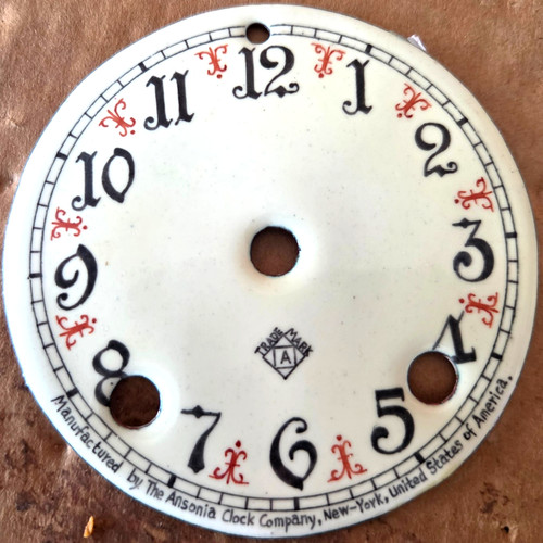 Ansonia porcelain clock - porcelain, clock/mantle