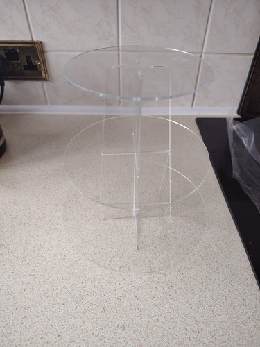 Clear acrylic cup - clear, cake