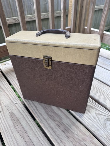 Vintage tan record vinyl - vintage,
