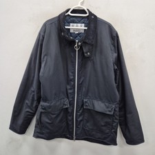 Barbour Beacon Trinder Wax Waterproof Blue Navy Biker Country Jacket Coat XXL