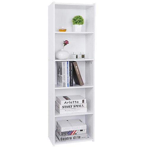 Tier bookcase bookshelf open - 5,