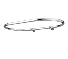 Luxury Oval Shower Curtain Rail - Traditional Bathroom Curtain Rod Carbon Steel