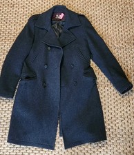 Mens Grey Coat Zara Man Lined