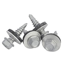 6.3 x 22mm Stitcher Self Drilling Tek Screw With 16mm Bonded Washer Roofing Clad