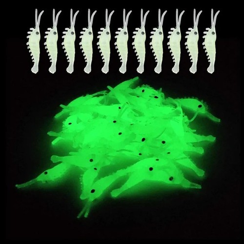 50pcs glow shrimp fishing - shrimp,