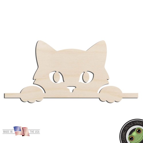 Peeking cat laser cut out - peeking,