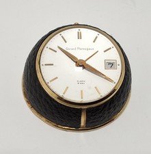 Vintage Swiss Girard Perregaux Designer Elegant Travel Alarm Clock Works