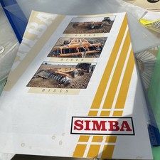 Simba of Sleaford cub/mounted/ trailed disc harrows 12 page brochure 