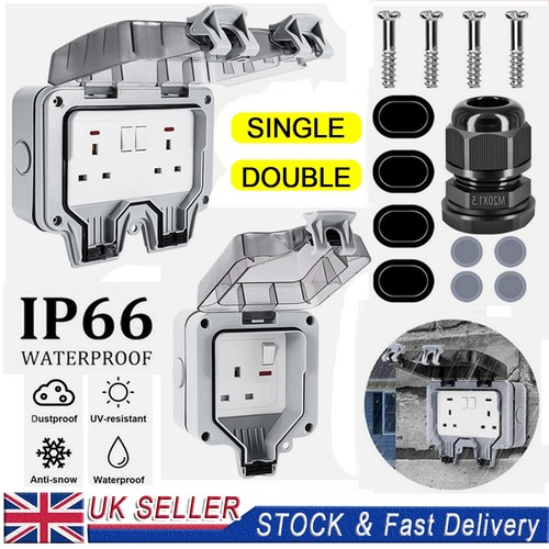Waterproof outdoor plug socket - waterproof,
