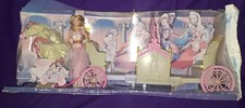 Barbie Carriage 12 Princess Nrfb Vintage Box Horse Disney European Rapunzel
