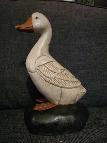 Large hand carved wooden - hand,