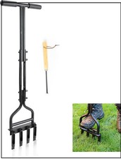 Lawn Aerator Tool Manual Plug Aeration Tools With 4 Hollow Slots For Garden Care
