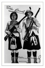 Laurel hardy signed photo - laurel, &