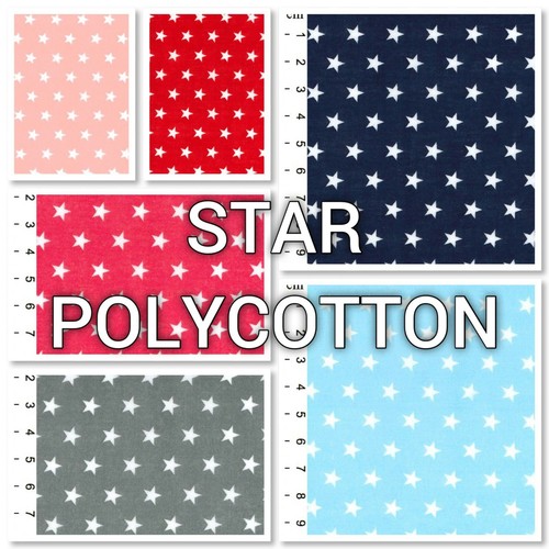 Stars polycotton fabric - stars,