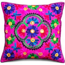 Boho Floral Suzani Embroidered