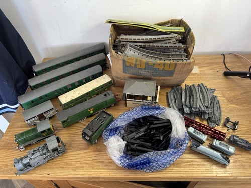 Vintage model railway train - railway,
