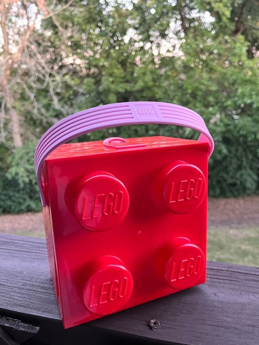Lego red box with pink - box,