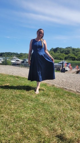 Blue summer denim - blue, up