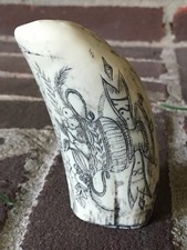 Scrimshaw Resin Replica
