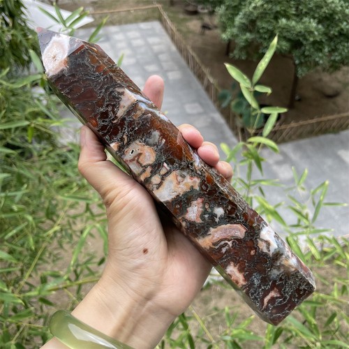 8lb red moss agate - 9.6",