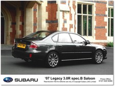 Subaru '07 Legacy 3.0R spec.B Saloon. Press Release Photograph