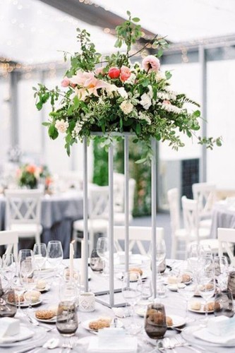 80cm white flower stand - 60,