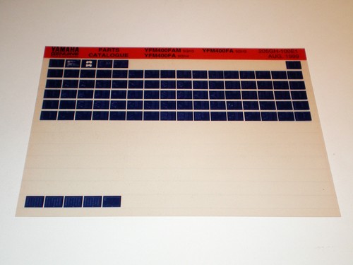 Microfich spare parts catalog - parts,